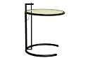 Baxton Furniture Studios Costa Metal Coffee Table with Glass Top, Black