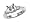0.30 cts Baguette Diamonds Engagement Ring in 14k White Gold Size 5