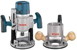 Factory-Reconditioned Bosch 1617EVSPK-RT 12 Amp 2-1/4 HP Plunge and Fixed Base Variable Speed Router Kit with 1/4-Inch and 1/2-Inch Collets