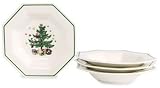 Nikko Christmastime Rim Soup Bowl, Set of 4