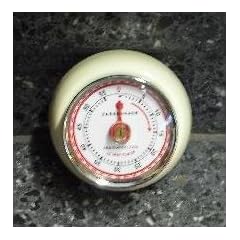 Zassenhaus Kurzzeitmesser Speed creme mit Magnet Eieruhr im Retro Design