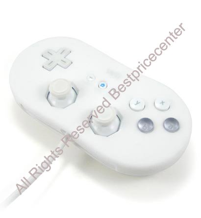 (2 in 1) Nintento WII Component Av Cables + Nintendo WII Classic Controller Silicone Skin (White)