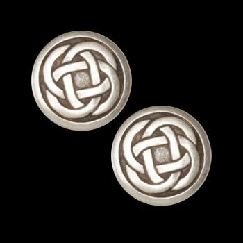Metal Button 3 4'' Celtic Knot Antique Silver By The Each