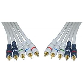 Buy 12 FT Component Video Audio 5-RCA Gold Cable 12ft HDTV by Cblwhl now!