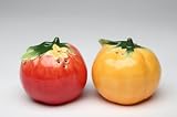 Fine Porcelain Tomato Salt and Pepper Shaker Set