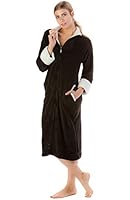 Casual Nights Women's Zip Up Plush Fleece Robe