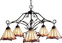 LAMPS BEAUTIFUL Tiffany Lamps, Grape Trellis Five Light Chandelier by Landmark Lighting--Excellent customer service--see our feedback