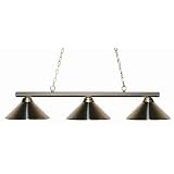 Z-Lite 155-3BN-MBN 3 Light Billiard in Brushed Nickel