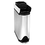 simplehuman 38L Butterfly Recycler Pedal Bin - Brushed Steel
