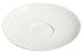 Nikko Ceramics Metro White 7-Inch Café Latte Saucer