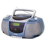 Coby MPCD450 Radio/CD/Cassette Player/Recorder Boombox. PORTABLE STEREO MP3/CD/CASSETTE W/ AM/FM RADIO RAD-CD. Black LCD