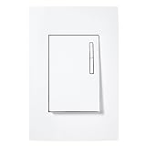 Leviton Acenti 120-Volt AC Matching Remote to 120-Volt Dimmers/Fan Speed Control for 3-Way or up to 5 Location Applications, with LEDs, Alabaster, #AC00R-1LW