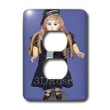 Collectible Dolls - Antique Jumeau Doll - Light Switch Covers - 2 plug outlet cover