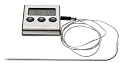 Minuteur-thermom&egrave;tre &eacute;lectonique Inox T&T Exacto* - BEKA - 3458166303096