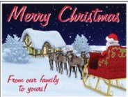 18x24 Merry Christmas From our Family to Yours Yard Sign