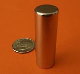 Applied Magnets - 1/2 X 2 Super Strong Rare Earth Neodymium Cylinder Magnet, Set of 4 Pieces