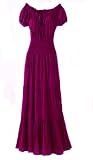 Hot and Sexy Merlot Peasant Smocked Dress by Peach Couture