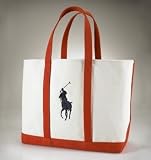 「[POLO RALPH LAUREN/ポロラルフローレン] ポロラルフローレン/ビッグポニートート/オレンジ [並行輸入品]」の画像