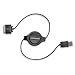 Scosche sleekSYNC Retractable USB 2.0 cable for iPod and iPhone (Black)