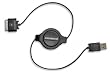 Scosche sleekSYNC Retractable USB 2.0 cable for iPod and iPhone (Black)
