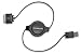 Scosche sleekSYNC Retractable USB 2.0 cable for iPod and iPhone (Black)