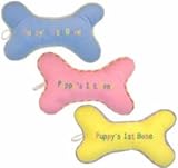 Vo-Toys Puppy First Bone Plush 8 in Assorted Dog Toy Each