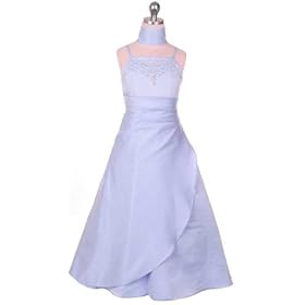 CLEARANCE New Satin Beaded and Embroidered Dress (6 Colors Available) 4 to 16 Girls ~ Flower Girl