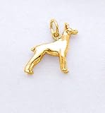 Doberman Pinscher Charm In 14kt Gold