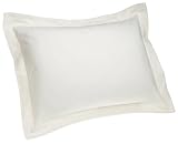Pinzon 160-Gram Solid Flannel Standard Sham, Ivory