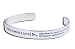 What Cancer Cannot Do Cuff Bracelet - Stainless Steel - One Size Fits Most - (with FREE Velvet Pouch!)