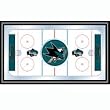 NHL San Jose Sharks Framed Hockey Rink Mirror