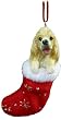 Santa's Little Pals Cocker Spaniel Stocking Christmas Ornament