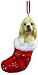 Santa's Little Pals Cocker Spaniel Stocking Christmas Ornament