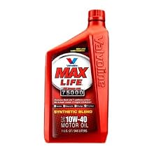 Valvoline VV150 MaxLife SAE 10W-40 High Mileage Motor Oil - 1 Quart (Case of 12)