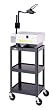 Da-Lite Assembled 32" High Projector Cart with 14" x 18" Shelf and 5" Casters