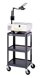 Da-Lite Assembled 32" High Projector Cart with 14" x 18" Shelf and 5" Casters