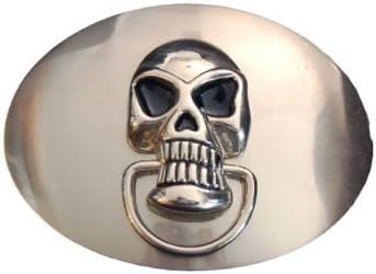 Skull Knob Design Steel Belt Buckle