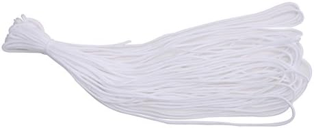 Easydeal One Strand Paracord Parachute Cord Lanyard Rope Camping Clothesline 50 Feet Dia 2mm (White)