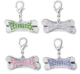 Bejeweled Bone Shape Crystal Charms - Free Shipping