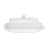 Fiesta White 494 7-Inch Covered Butter Dish