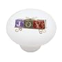 Christmas Joy Candles Decorative High Gloss Ceramic Drawer Knob