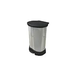 Defenders® Heavy-Duty Step-On Trash Receptacle (23-Gallon) Stainless Steel/Black