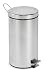 Polder 232344 7.9-Gallon Round Step Can, Stainless Steel