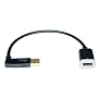 Tripp Lite U005-10I USB Right Angle Gold Extension Cable A-F/M(90deg) - 10in