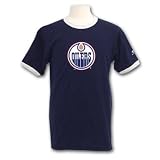 Edmonton Oilers Primary Team Logo Ringer T-Shirt