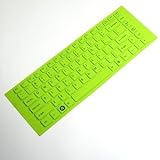 Cosmos Green Keyboard cover skin compataible with Sony VAIO EA-series VGP-KBV4/P + Cosmos cable tie