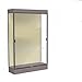 Edge Series Floor Display Case Frame Color: Dark Bronze, Case Backing: Silk, Base Color: Morro Zephyr