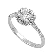 Sterling Silver Ring - Round Clear CZ - Prong Set - 8 mm x 2 mm, Sizes 5-9 Sterling Silver Ring - Round Clear CZ - Prong Set - 8 mm x 2 mm, Sizes 5-9