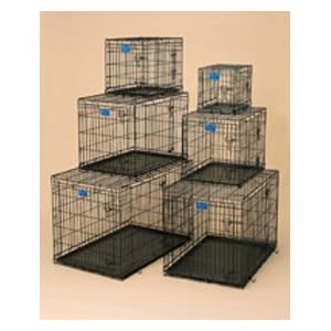 Mid-West Metal Dog Crate Double Door 42x28x31