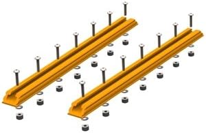 Yak Attack GearTrac, SpectraLite Yellow, 12", 2 pk w/ mounting hardware